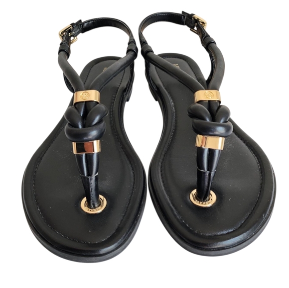 Michael Kors Holly Rope Leather Sandals Flip Flops NIB - Picture 5 of 14
